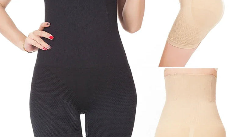 Super Higher Power Compression Tummy and Thigh Control High Waist Trainer Body Shapers Slimming Shapewear Pants